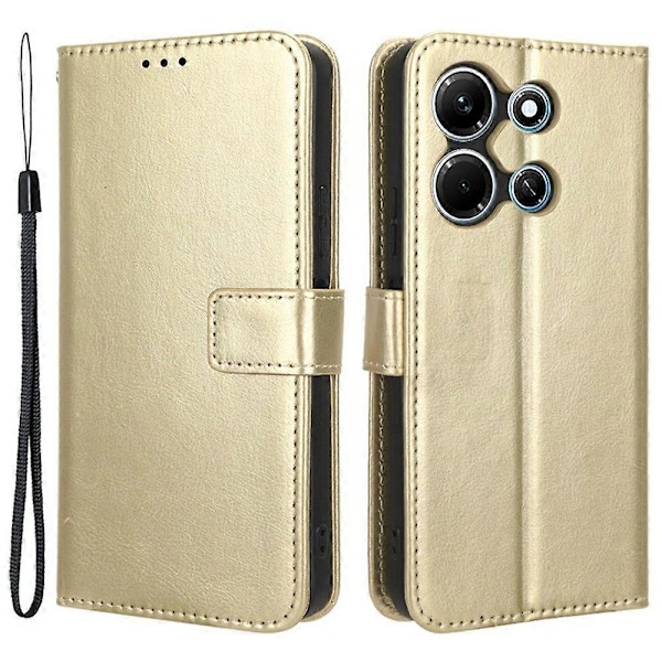 Til Infinix Note 30i 4G Anti-Dust Telefon Cover Wallet Stand PU Læder Flip Case Shell Multicolor Style B