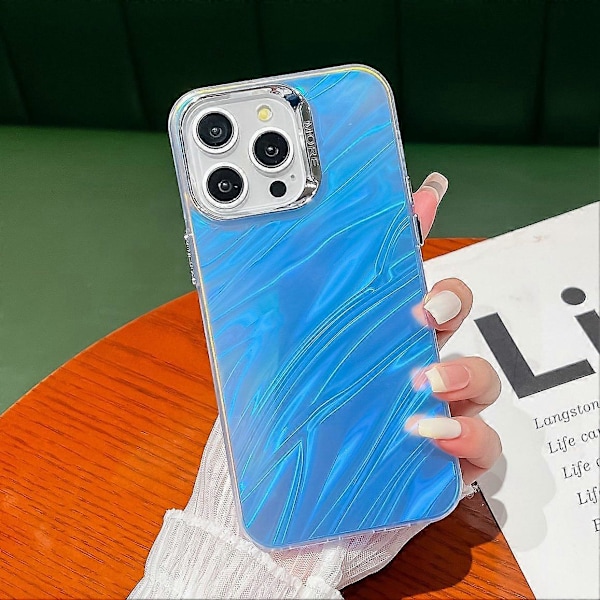 iPhone 16 Pro -kuori Silikoni+PC IMD Lasertekstuuri Mattapintainen Puhelinkuori - AK6 Multicolor AK46