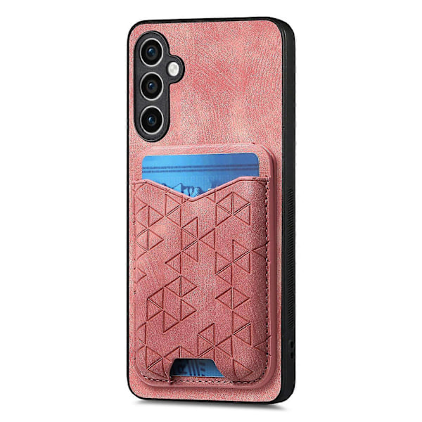 Til Samsung Galaxy S23 FE Etui med Præget Mønster Kortholder Støtteben Læder Bagcover Multicolor Style A