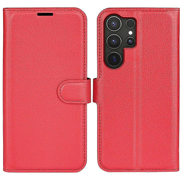 Til Samsung Galaxy S25 Ultra Case Litchi Tekstur Stødsikker Læder Wallet Telefon Cover Multicolor Style D