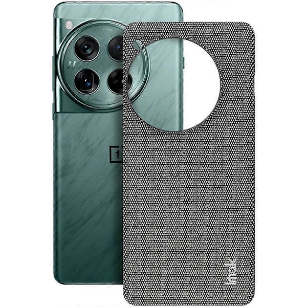 IMAK Ruiyi -sarja OnePlus 12 5G -puhelimelle Kangaskuvioinen nahka + PC-puhelimen takakansi Multicolor Dark Grey