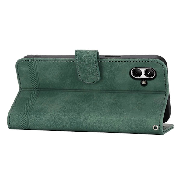 DIERFENG DF-03 Samsung Galaxy A05 4G -puhelinkotelo PU-nahkaa, jalustalla ja lompakolla Multicolor Style D
