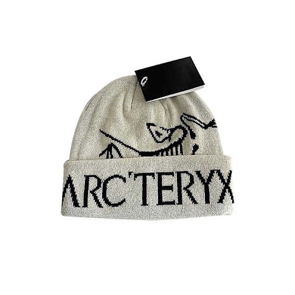 Arcteryx utomhus höst och vinter varm skidöron skydd vild mode stickad mössa Beige