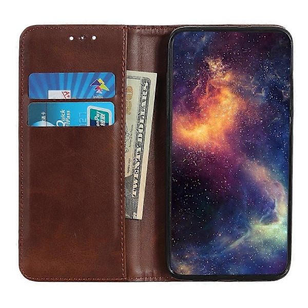 Til Xiaomi Redmi Note 13 Pro 4G/Poco M6 Pro 4G Etui Pung Split Læder Beskyttende Telefoncover Multicolor Coffee