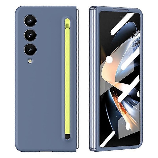 Skal för Samsung Galaxy Z Fold4 5G PC Mobilskal med Stylus/Härdat Glas Film Multicolor Style D