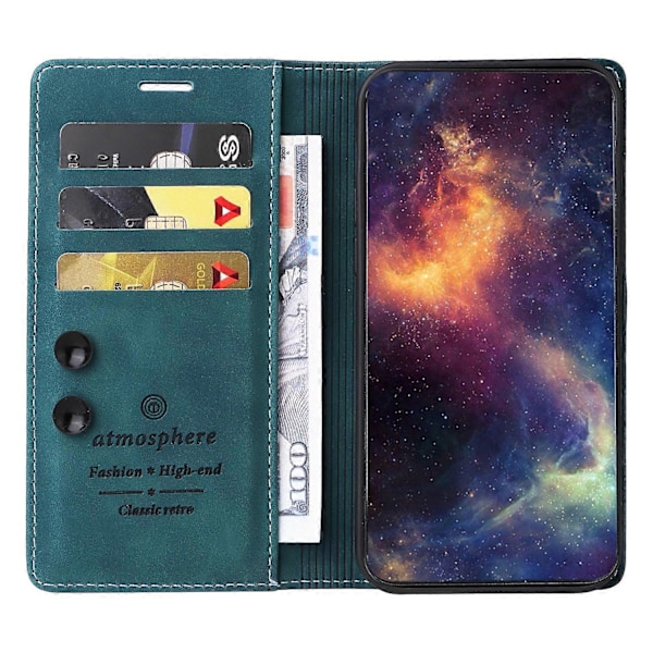 006 Serie Til iPhone 15 Pro Max Cover PU Læder Foldbart Stativ Telefon Cover Multicolor Style E