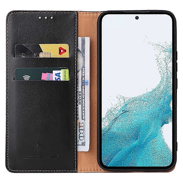 FIERRE SHANN PU Læder Wallet Folde Stand Telefon Cover til Samsung Galaxy A54 5G Multicolor Style C