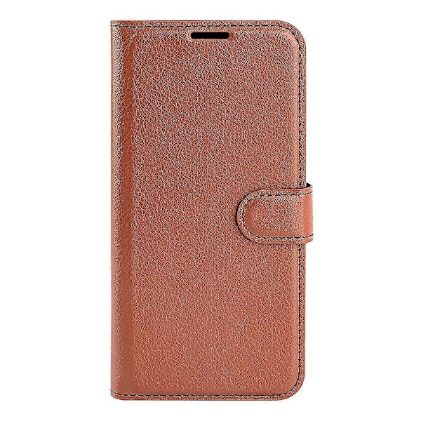 Til ZTE Blade A35 Lite Etui Litchi Tekstur Stødsikkert Læder Wallet Telefon Cover - Grøn Multicolor Brown