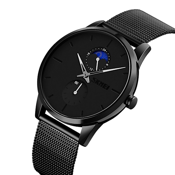 Män Casual Quartz Watch White