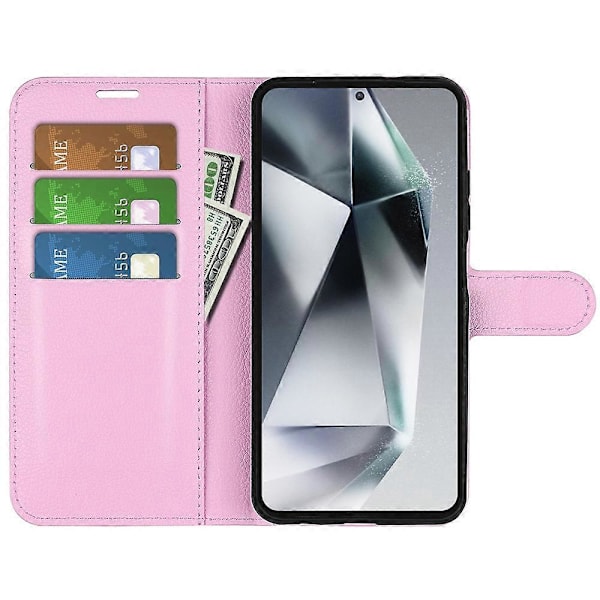 Til Samsung Galaxy S25 Ultra Case Litchi Tekstur Stødsikker Læder Wallet Telefon Cover Multicolor Style B