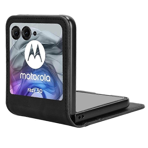 Motorola Razr 50 5G/Razr 2024 5G -puhelimen kotelo, irrotettava muotoilu, korttipaikka, nahka+PC-puhelinkuori Multicolor Style E