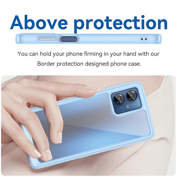 Motorola Moto G14 4G TPU+Akryyli Puhelinkotelo Iskunkestävä Takakuori Multicolor Style D