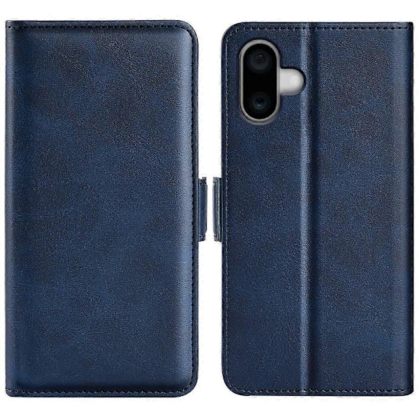 For iPhone 16 Etui Folio Flip Læder Wallet Stand Telefon Cover Multicolor Style A