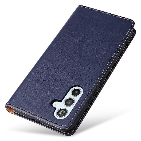 FIERRE SHANN PU Læder Wallet Folde Stand Telefon Cover til Samsung Galaxy A54 5G Multicolor Style A