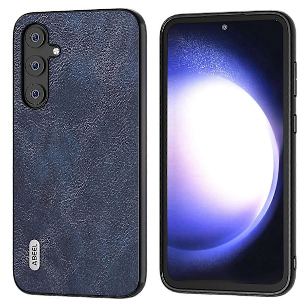 Lehmännahkakuvioinen puhelinkotelo Samsung Galaxy S23 FE:lle, iskunkestävä PU-nahka+TPU+PC-suojus Multicolor Style D