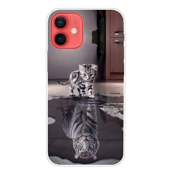 Mjukt Flexibelt TPU Stötsäkert Skal Sött Mönstertryck Telefonskal för iPhone 13 6.1 tum Multicolor Style B