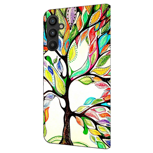 Til Samsung Galaxy A34 5G Etui Mønster Trykt Beskyttende Cover TPU+PU Læder Flip Telefon Etui Multicolor Style J