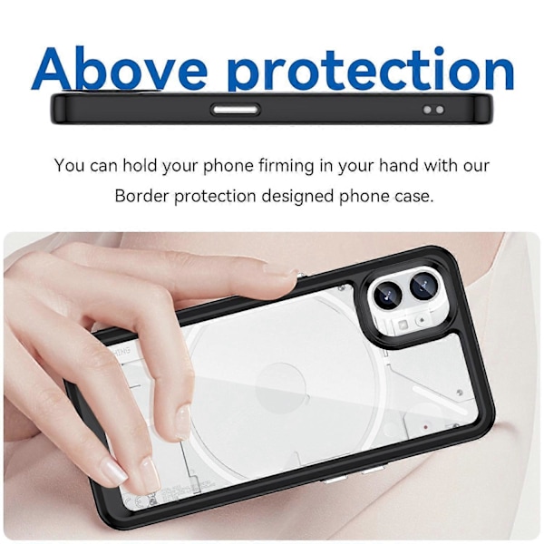 Telefonfodral för Nothing phone (1) 5G, Reptåligt Hybrid TPU+Akryl Baksida Multicolor Style B