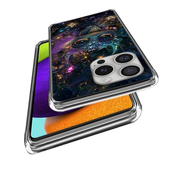 Til iPhone 16 Pro Cover IMD Mønsterprint TPU Stødsikkert Telefoncover Multicolor Elf
