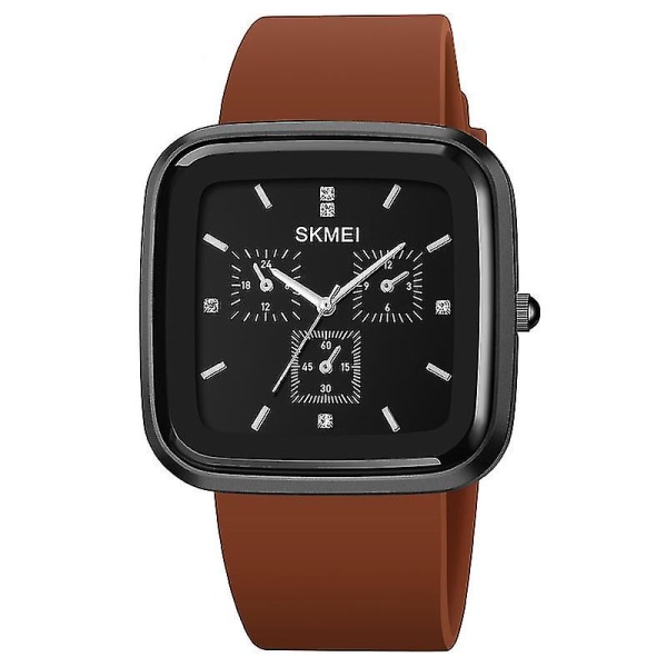 Skmei 1902 Vandtæt Quartz Ur Sort Brun
