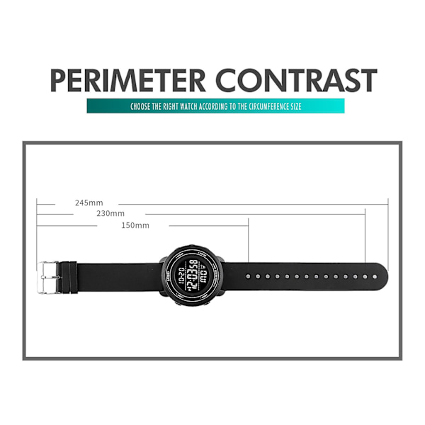 Skmei 1736 Two City Time Digital Display elektronisk watch Gold and White