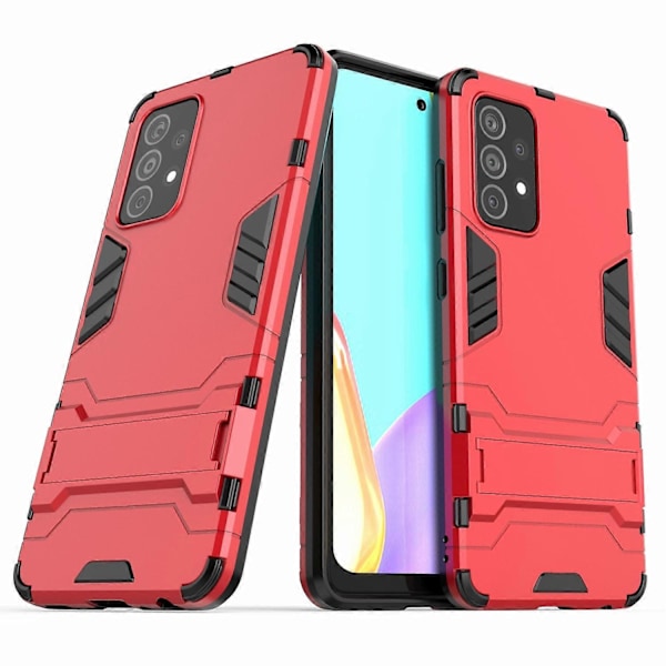 2-i-1 Stödskydd Plast+TPU Hybridskal för Samsung Galaxy A52 4G/5G/A52s 5G Multicolor Style B