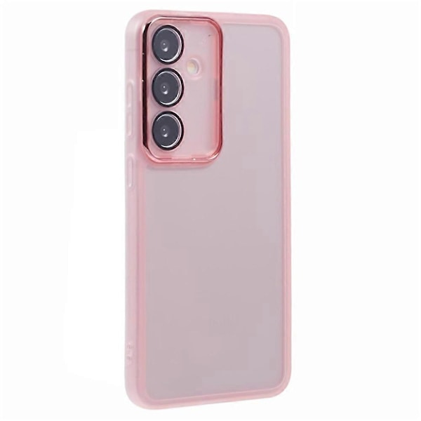 WANLONFENG DKSM-serien til Samsung Galaxy S25 TPU-etui Elektropletteret ramme med hærdet glas Multicolor Style C