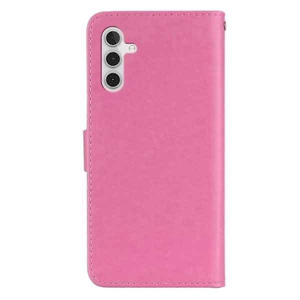 Til Samsung Galaxy A26 5G Wallet Case Ugle Blomst Præget Rhinestone Læder Cover Multicolor Style A