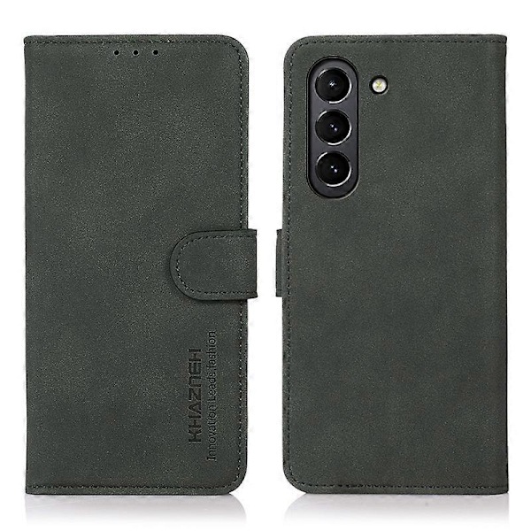 KHAZNEH Lommebok Stativ Design Lærdeksel for Samsung Galaxy S21 FE/S21 Fan Edition Multicolor Style C