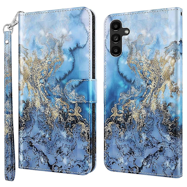 Læderetui med 3D-mønster til Samsung Galaxy A25 5G Multicolor Bauhinia Valley