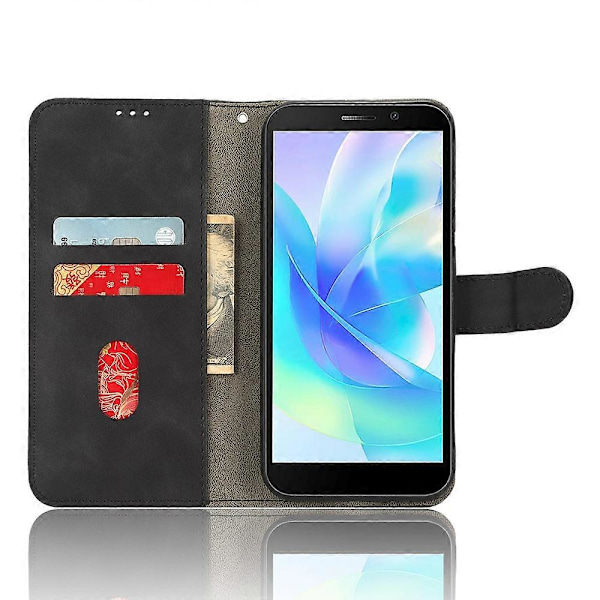 PU Läder Skal för Doogee X97/X97 Pro Plånboksfodral Ställ Hud-touch Skyddande Mobilskal- Multicolor Black