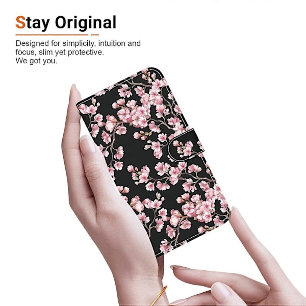 Plånboksfodral för Realme 13+ 5G, Anti-Drop Läder Flip Cover med Mönstertryck Multicolor Style D