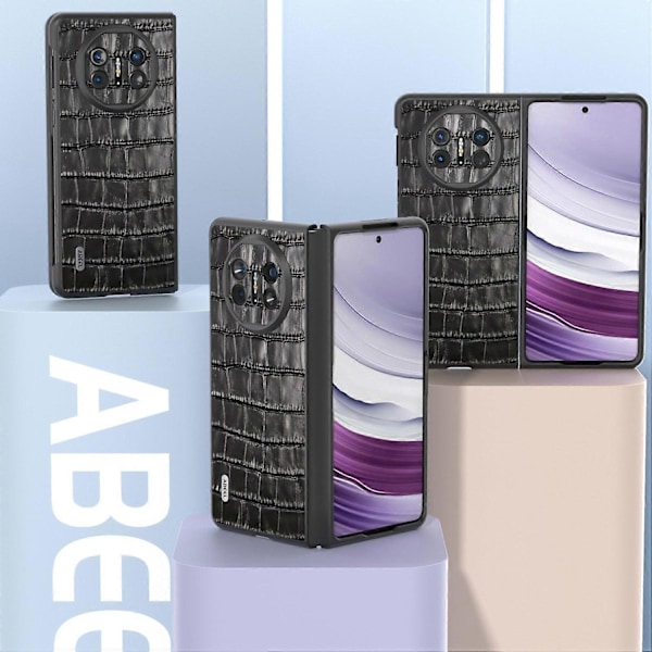 Skyddsfodral för Huawei Mate X5 Äkta Läder+PC Krokodiltextur Multicolor Style A