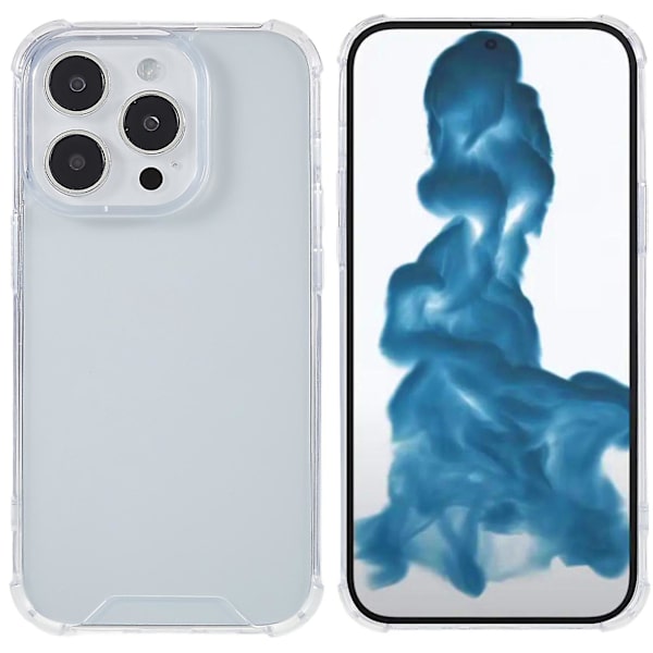 Cover till Iphone 15 Pro, stötsäkert transparent akryl+tpu phone case