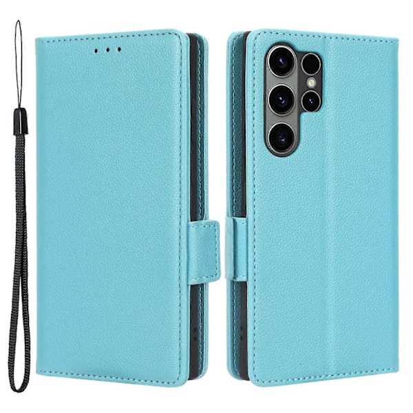 Plånboksfodral för Samsung Galaxy S23 Ultra Mobiltelefon, Ställ, PU-läder, Dubbelt Magnetlås Multicolor Style A