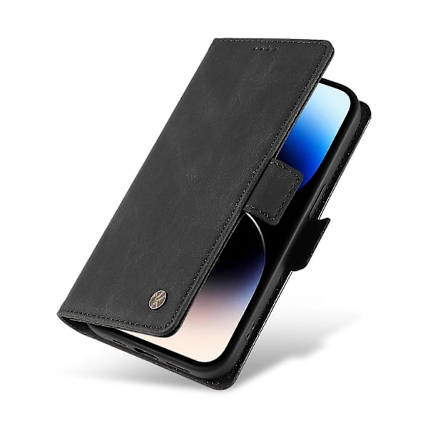 YIKATU YK-005 PU Läder Telefonfodral för iPhone 15 Pro Max, Hudvänligt Stötsäkert Plånboksfodral med Ställ Multicolor Style E