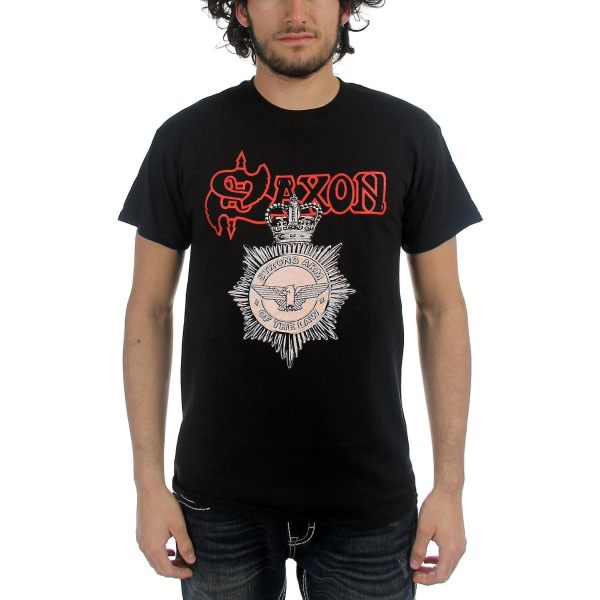 Saxon - Strong Arm Of The Law T-shirt för män i svart Black S