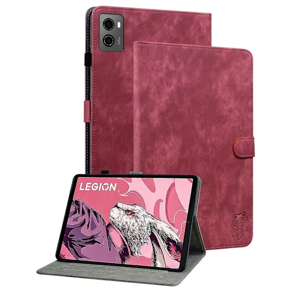 Cover til Lenovo Legion Y700 (2023)/Tab Gen 2 med præget stativ, PU læder kortholder tabletetui Multicolor Style F