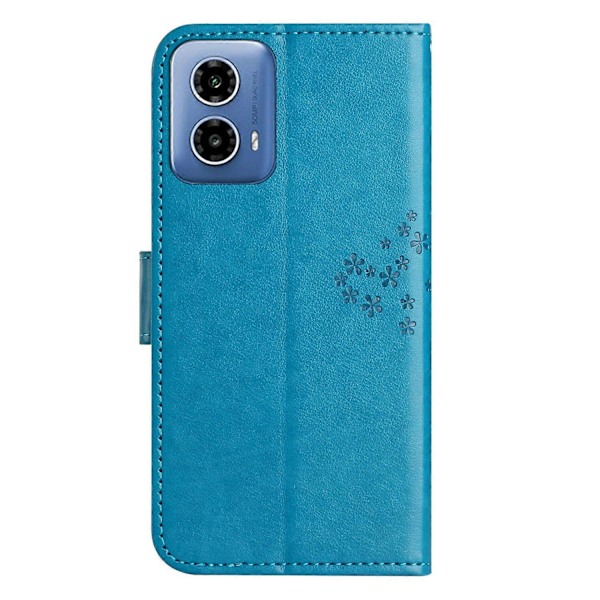 Til Motorola Moto G35 5G Etui PU Læder Ugle Træ Præget Tegnebog Telefon Cover Multicolor Style E