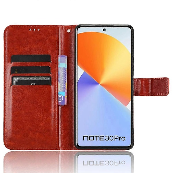 Infinix Note 30 Pro 4G X678B nahkakotelo, pudotussuoja, puhelinkotelo lompakkotelineellä Multicolor Style C