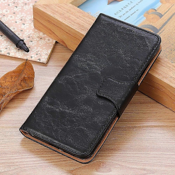 Pung Stand Split Læder Telefon Cover Skal til Samsung Galaxy A22 5G (EU Version)