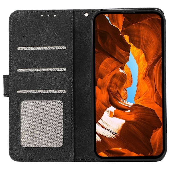 Fodral för Xiaomi 14T Pro Färgskarvning Läder Flip Telefonfodral RFID-blockering Multicolor Style C