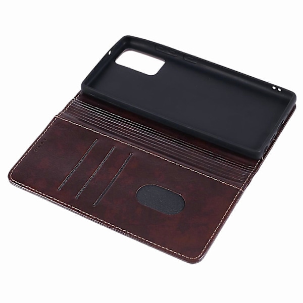 SUTENI Deksel til Samsung Galaxy Note20/Note20 5G PU Lær Cover Stativ Lommebok Telefon Shell Multicolor Style A