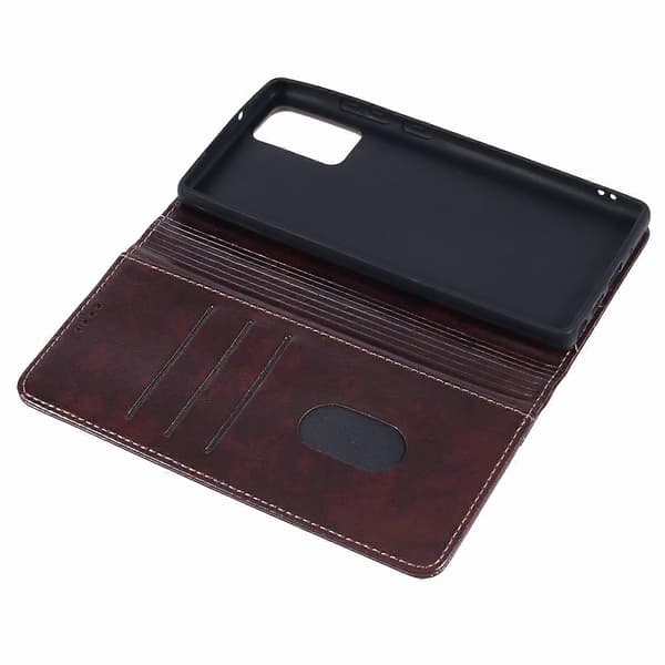 SUTENI Etui til Samsung Galaxy Note20/Note20 5G PU Læder Cover Stand Wallet Telefon Shell Multicolor Style A