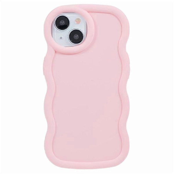 WANLONFENG XL -sarja iPhone 14 -puhelimelle Aaltoileva reunus TPU-kuori karkaistulla lasikalvolla Multicolor Style C