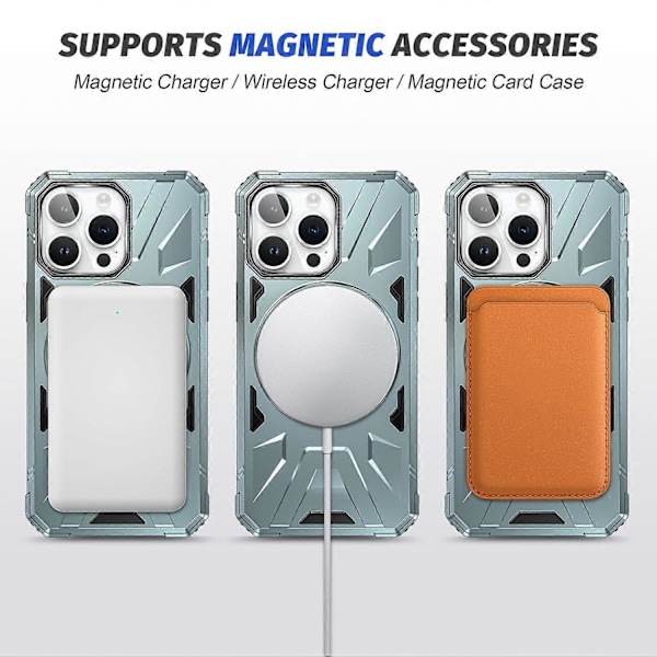 iPhone 13 Pro 6.1 tuuman kotelo, pudotussuoja TPU+PC puhelimen suojakuori pyörivällä jalustalla Multicolor Style D