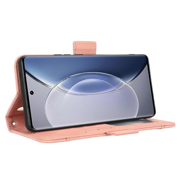 vivo X90 Pro 5G:lle Monikorttipaikat PU-nahkainen puhelinkuori Jalustalla Lompakkokotelo Multicolor Style C