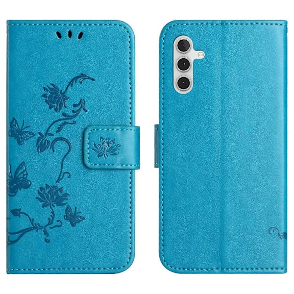 Til Samsung Galaxy A26 5G Etui Wallet Stand Præget Sommerfugl Blomst PU Læder Telefon Cover Multicolor Style A