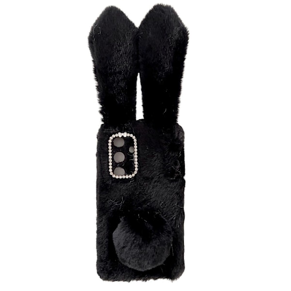 For Samsung Galaxy S24+ Deksel 3D Kaninører Fuzzy Vinter Varmt Telefondeksel