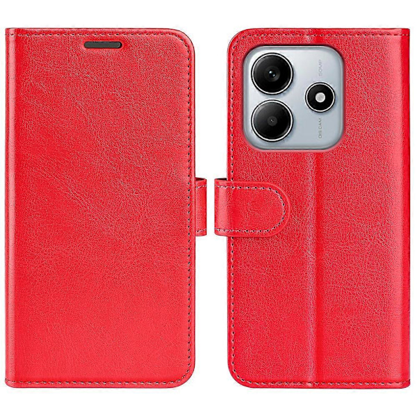 Til Xiaomi Redmi Note 14 5G Wallet Case Crazy Horse Tekstur Stand Læder Telefon Cover Multicolor Style A